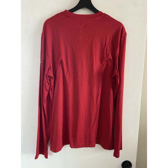 Men’s San Francisco 49ers Long Sleeve Dri Fit Shirt Red Size Medium NFL NWT - Picture 2 of 6